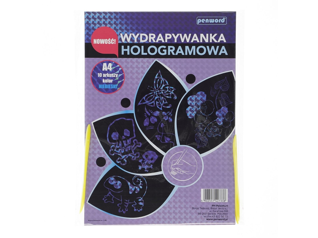 Penword Holographic Expressor A4 A10 Blau + 2 Stifte Penword