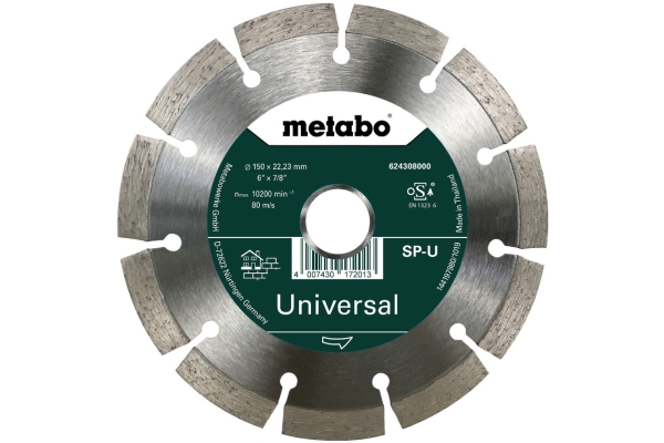 Metabo 624308000, Beton, Sandsten, Flise, 15 Cm, 2,22 Cm, 10200 Rpm, Metabo, 1 Stk