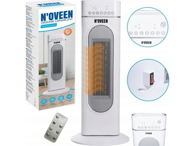 Keramisk Varmelegeme Noveen Ptc3000 Tower Smart