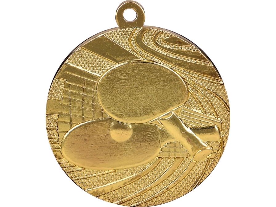 Tryumf Medalje 40 Mm Guld Bordtennis Mmc1840/G
