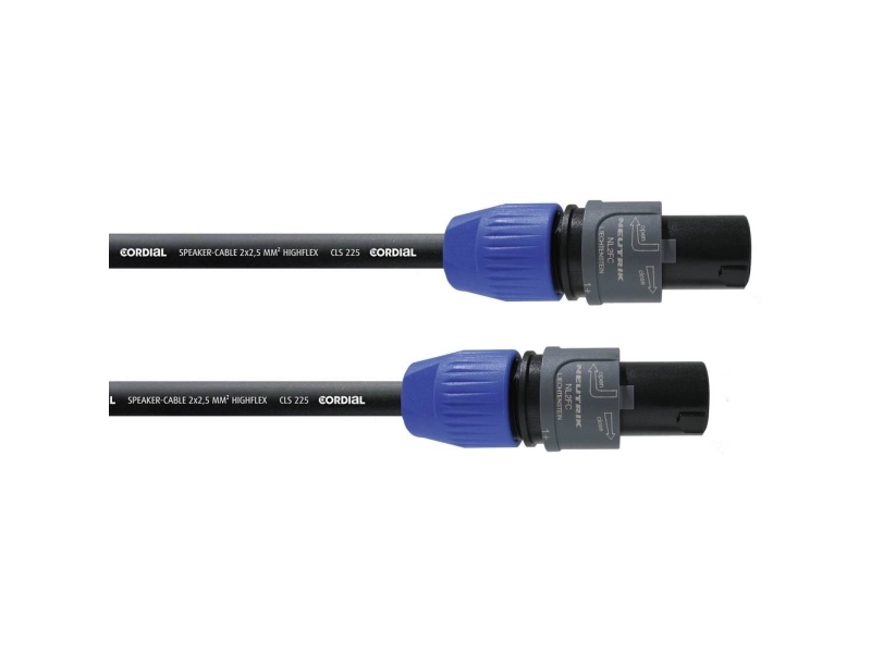 Cordial Cpl 1.5 Lp 25, Speakon, Hanstik, 6.35Mm, Hanstik, 1,5 M, Sort, Blå, Grå