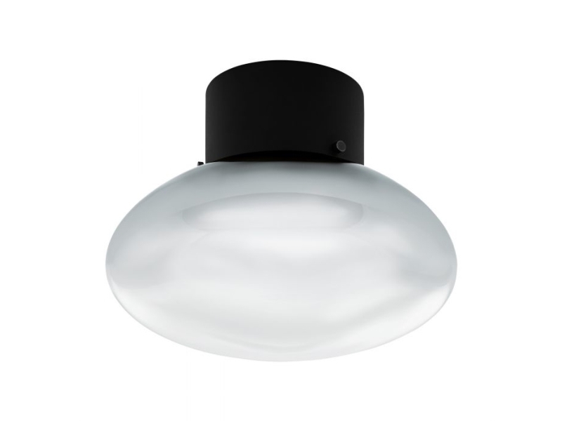Eglo Belategi Væg/Loft E27 Ø240 Sort/Røg