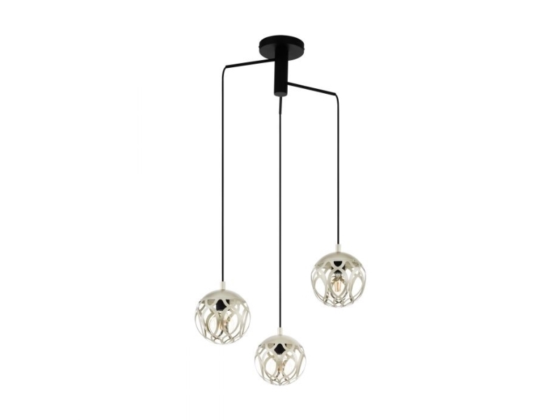 Eglo Mirtazza, Festmontage, Schwarz, Champagner, Champagner, Stahl, Indoor, Ip20