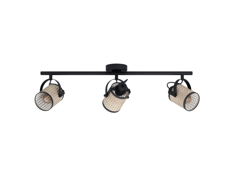 Eglo Ruscomb, Strahler Oberflächenbeleuchtung, E27, 3 Glühbirne(N), Led, 220-240 V, Schwarz