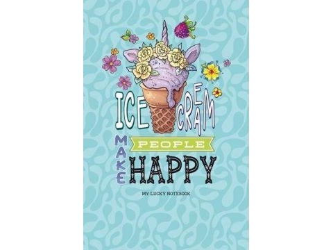 Decorative Notebook 143X210/64K Line Ice Cream |