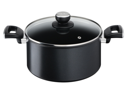 Tefal G2554672, 5,2 l, Rund, Svart, Gjuten aluminium, Titan, Svart