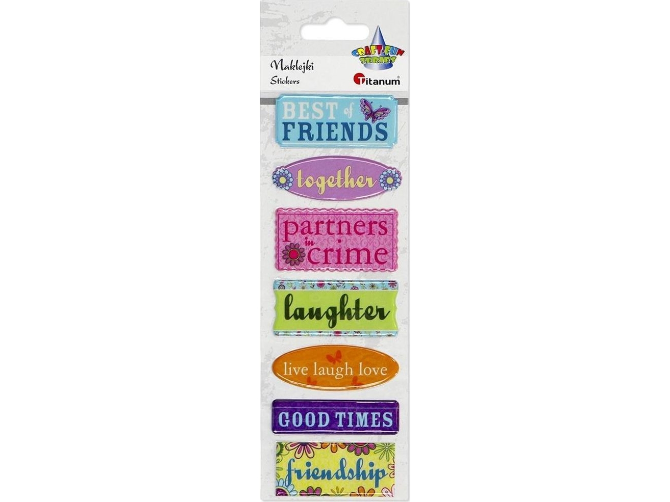 Titanum Stickers Convex Plates Mix 7Pcs
