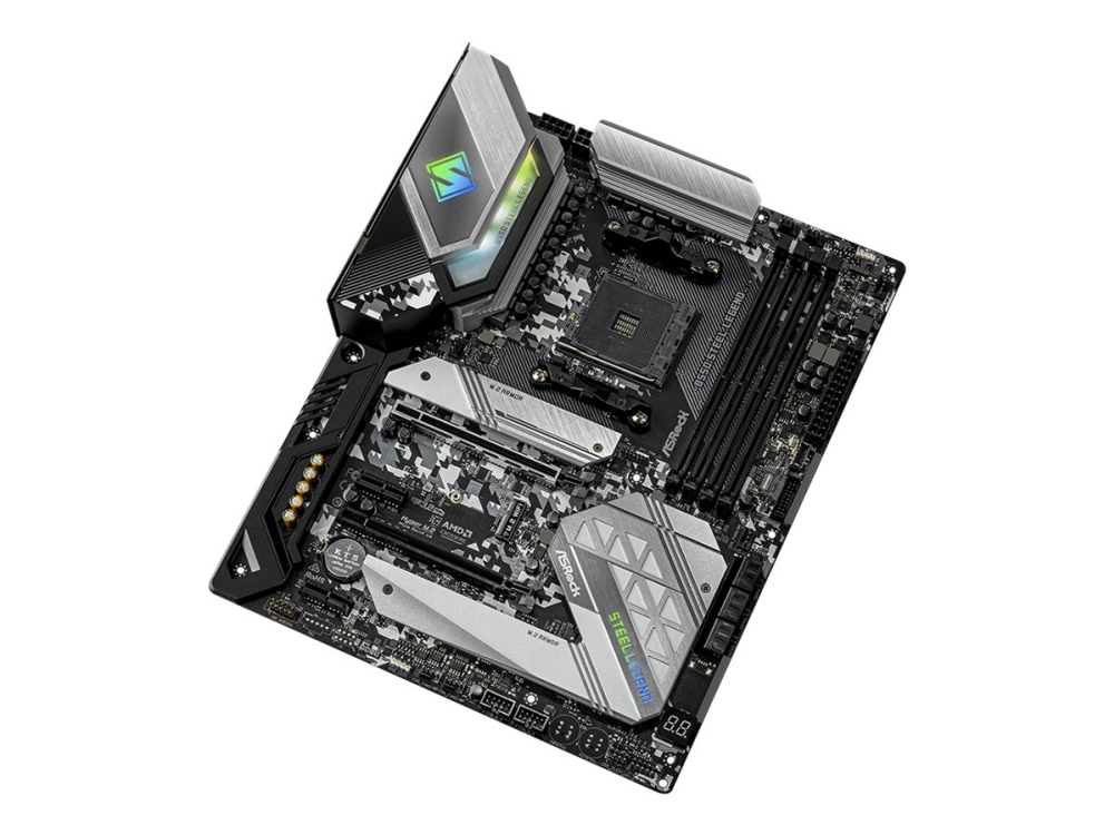 Asrock B550 Steel Legend Moderkort Atx Socket Am4 Amd B550 Chipuppsattning Usb C Gen2 Usb C Gen1 Usb 3.2 Gen 1 Usb 3.2 Gen 2 2.5 Gigab