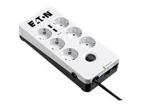 Protection Box 6 Stikkontakt + 2 Usb + 1 Tele 10a Ekstern 6st Hvit
