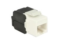 Delock - Modular Indlæg - Cat 6A - Utp - Rj-45 - Hvid