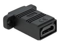 Delock Easy 45 Hdmi Adapter Gerade, Hdmi Type A (Standard), Hdmi Type A (Standard), Schwarz