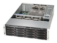 Supermicro Superchassis 836Ba-R920b, Rack, Server, Schwarz, Atx, Eatx, 3U, Hdd, Lan, Leistung, Stromausfall