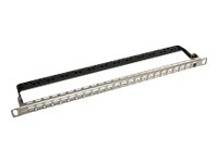 Solarix Sx24hdm-0-Stp-Sl-Uni - Hus Til Berøringspanel - Stativmonterbar - Sølv - 0.5U - 19" - 24 Porte
