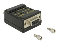 Delock RS-232 Tester DB9 female > DB9 male - Nätverkstestare | EL Artiklar - Verktyg för EL - Test- och kontrollutrustning | GameStuff