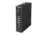 D-Link Dis-200G-12S, Managed, L2, Gigabit Ethernet (10/100/1000), Vollduplex, Rack-Einbau, Wandmontage