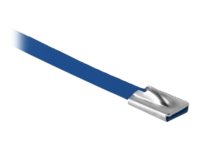 Delock - Kabelsamlare - 30 cm - blå (paket om 10) | EL Artiklar - Vägar & tillägg - Buntband | GameStuff