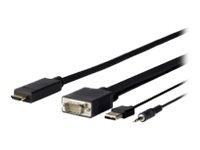 Vivolink Pro Vga + Audio To Hdmi 3M, 3 M, Hdmi, Vga (D-Sub) + 3.5Mm + Usb Type-A, Männlich, Männlich, Gerade