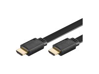 Microconnect High Speed Hdmi With Ethernet - Hdmi-Kabel Med Ethernet - Hdmi Han Til Hdmi Han - 1 M - Flad
