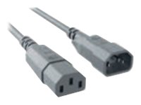 Bachmann - Forlængerkabel Til Strøm - Iec 60320 C14 Til Power Iec 60320 C13 - 1 M - Grå