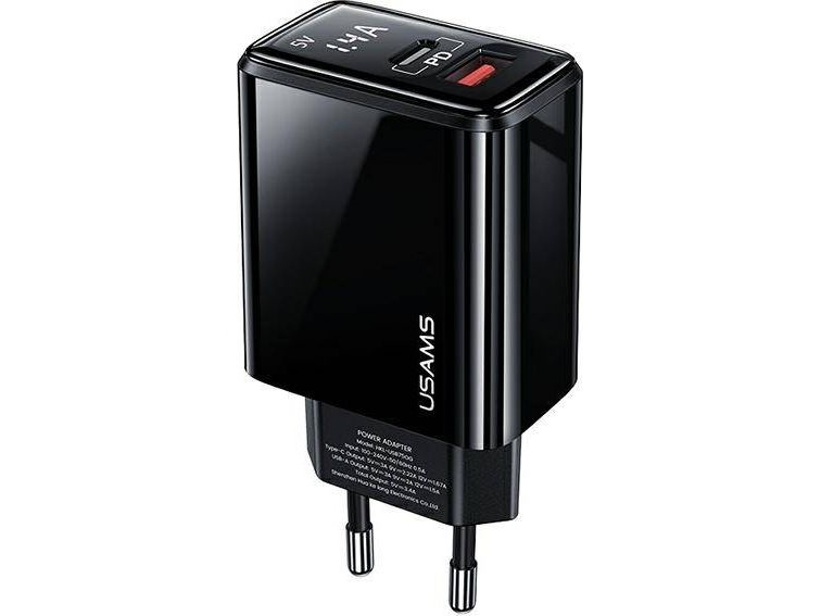 Lader Usams Us-Cc133: 1X Usb-A, 1X Usb-C 3,4 A (Cc133tc01)
