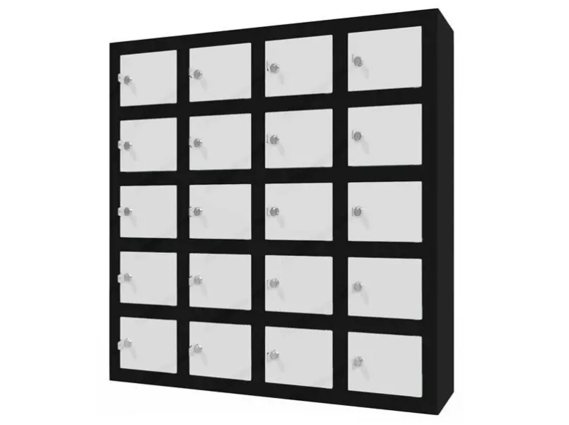 Opbevaringsboks til mobil/værdier 20 rum med nøgle | Möbler - Förvaringsmöbler - Skåp & Arkiv | GameStuff