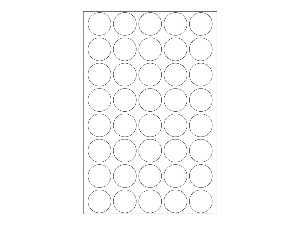 Produktfoto för HERMA - Tätningsetikett - 19 mm diameter - transparent - polyester (paket om 640)