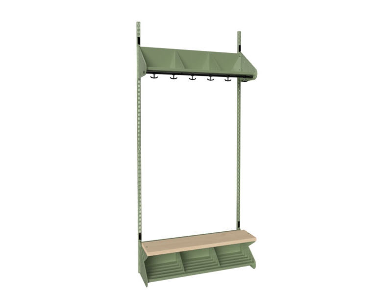 BST Kombination G, Startsektion 3 pladser B 900 mm, grøn