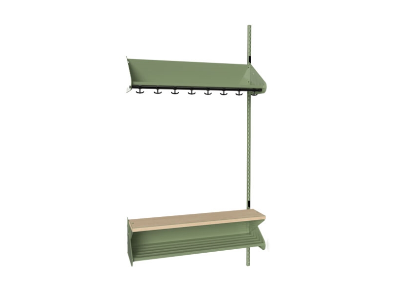 BST Combination H, tilläggssektion 4 platser B 1000 mm, grön | Baby & barn - Möbler - Hallmöbler | GameStuff