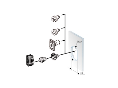 Schneider Electric Nsytt8crn, Dørlås, Hvid