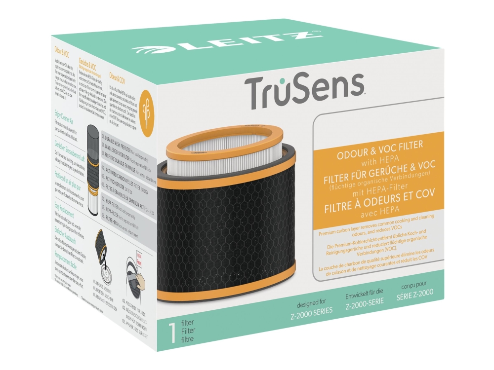 Leitz Lugte og VOC 3-i-1 HEPA filtertromle til TruSens Z-2000/Z-2500 medium luftrenser