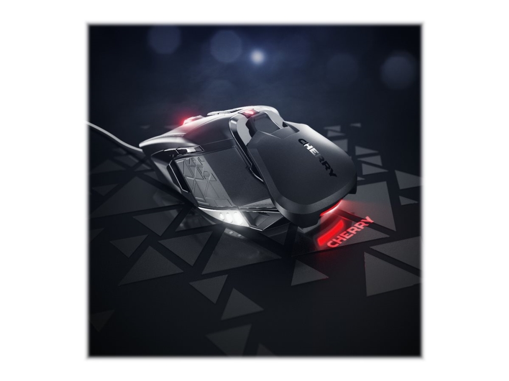 Cherry Mc 9620 Fps - Mus - Ergonomisk - Optisk - 9 Knapper - Kablet - Usb - Sort