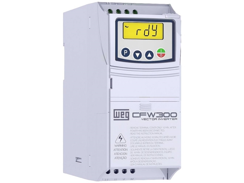 WEG Frekvensomformer CFW300 A 01P8 T4 0.75 kW 3-faset 380 V, 480 V