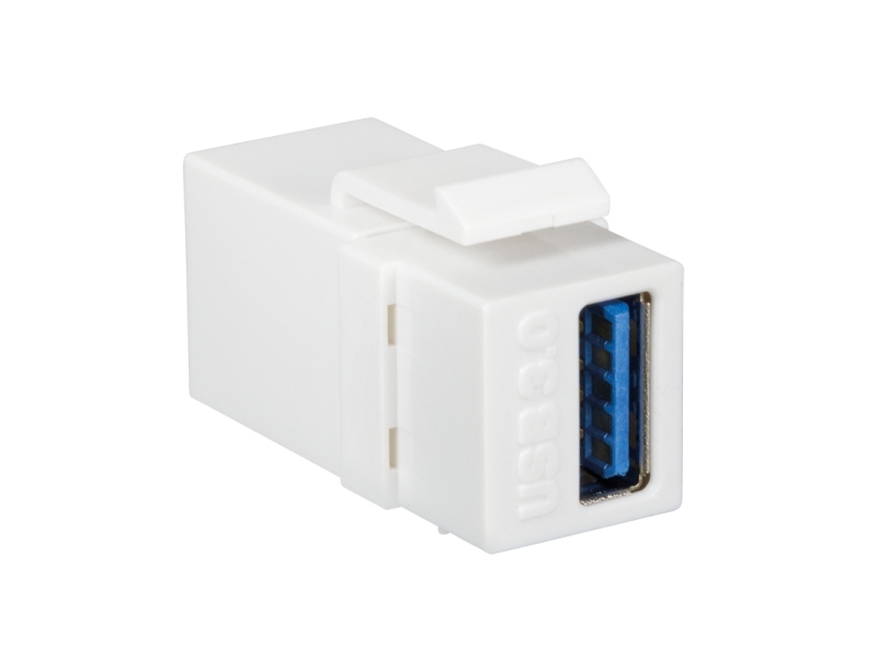 Logilink Nk0015, Flad, Hvid, Usb A, Terminal, Hunstik, Nikkel