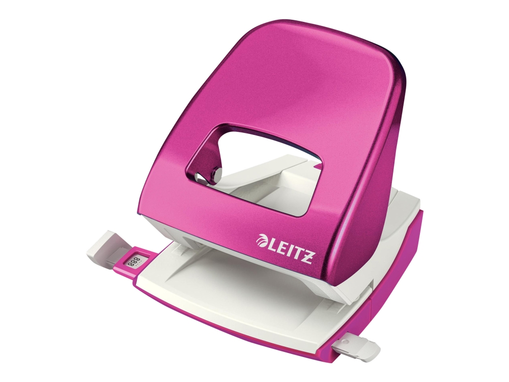 Hulapparat Leitz 5008 Nexxt Wow, 2-Huls 30 Ark Metal Blister Pink