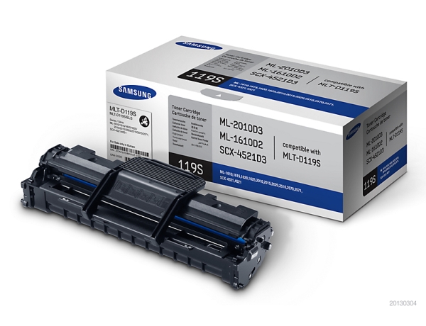 Samsung Mlt D119s Svart Original Tonerkassett För Ml 1610 1615 1620 1625 2010 2015 2510 2570 2571 Scx 4321 4521