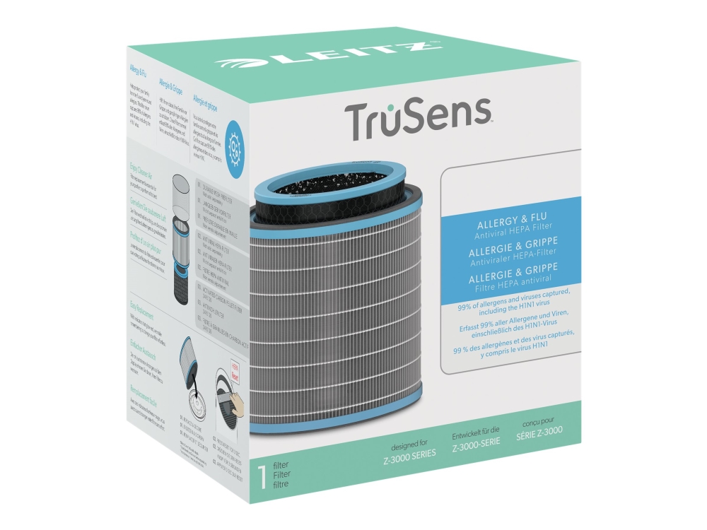 Allergi Og Influenza Anti Viralt 3 I 1 Hepa Tromlefilter Til Leitz Trusens Z 3000/z 3500 Stor Luftrenser