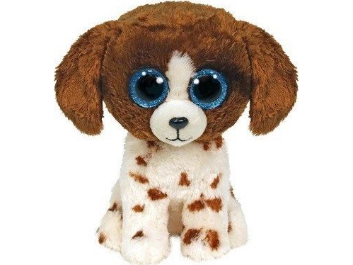 Meteor Maskottchen Ty Beanie Boos Hund Braun Und Weiß - Muddles 15 Cm