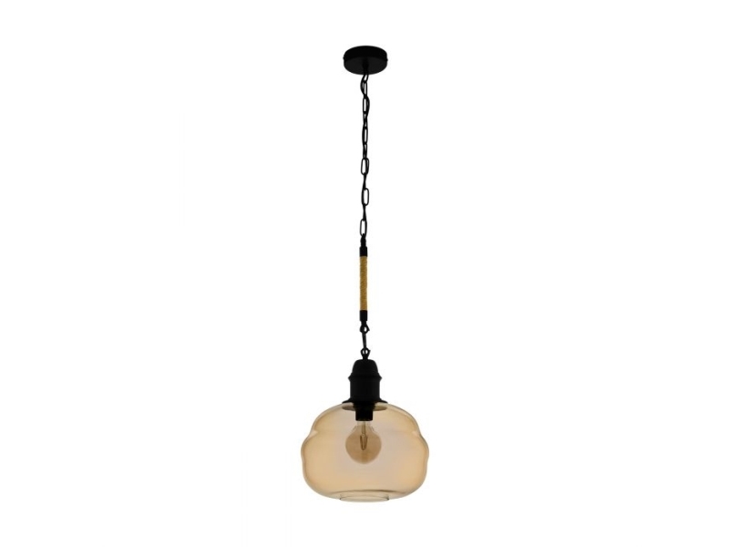 Eglo Marysville Pendel E27 Ø325 Natur/Amber