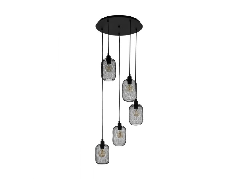 Eglo Wrington Cluster 5Xe27 Ø150 Schwarz