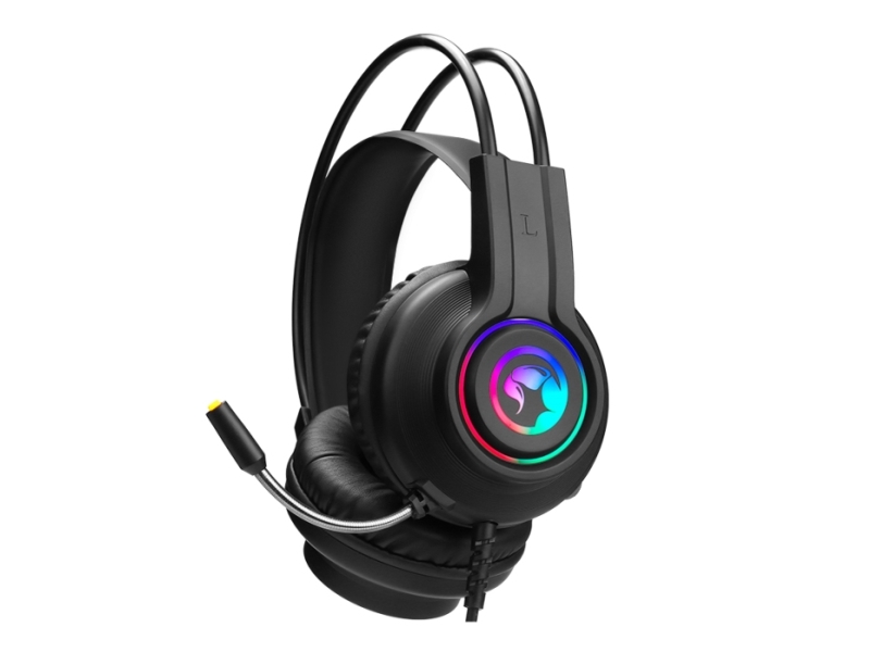 Marvo Hg8935, Ledningsført, Spil, 20 - 20000 Hz, Headset, Sort