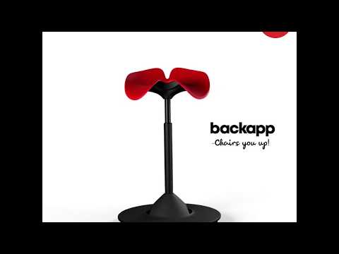 Backapp Hipp Roter Sitz, Schwarzer Rahmen