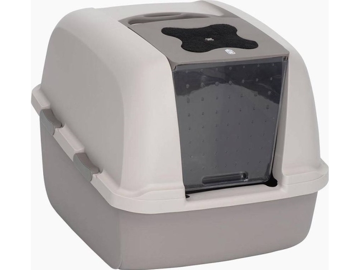 HAGEN Litter box with Jumbo filter gray/white 57 x 50 x 46.5 cm | Sällskapsdjur - Katt - Kattlåder | GameStuff