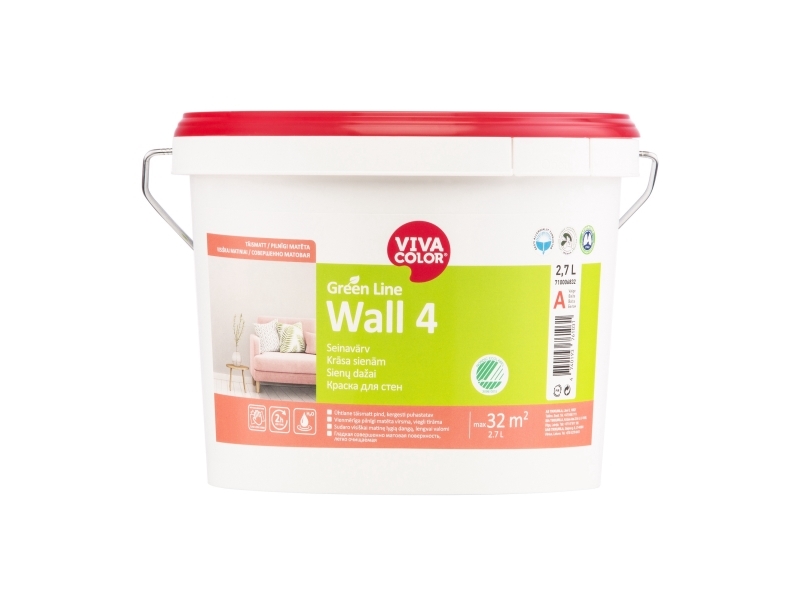 Vivacolor Paint Green Line Wall 4 A 2,7L