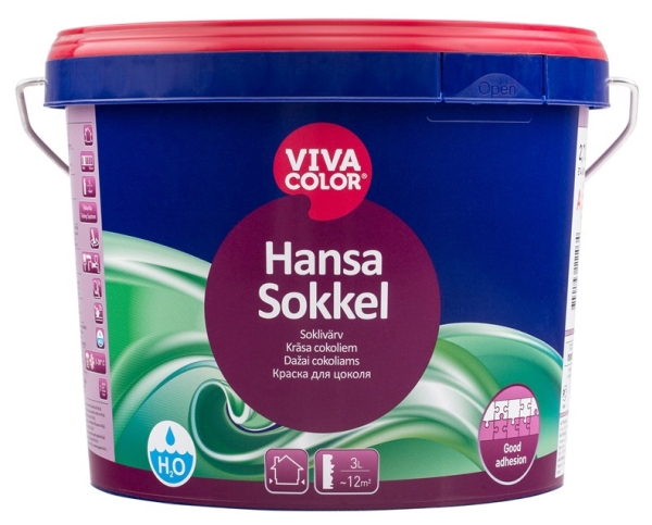 Vivacolor Fasade Paint Hansa Sokkel 2,7L C-Alus