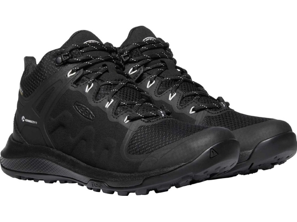 Keen Explore Mid Wp Black/Star White womens shoes 36 (1021646) | Sport & Träning - Skor - Löparskor | GameStuff