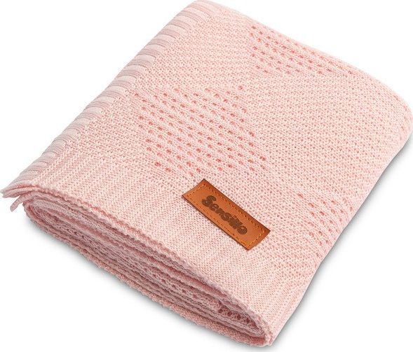 Se Sensillo Bamboo Blanket 100% 100X80cm Pink hos Computersalg.dk