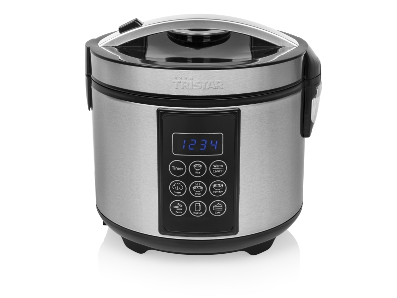 Tristar RK-6132, 1,5 l, 500 W, 24 h, Svart, Rostfritt stål, Rostfritt stål, LCD | Köksapparater - Köksmaskiner - Ånga & Riskokare | GameStuff