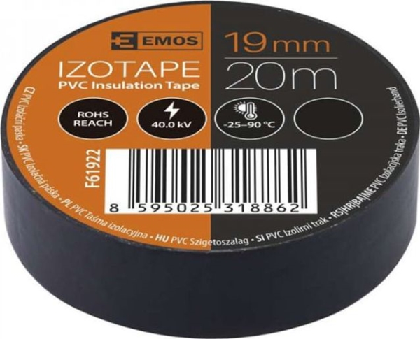 Emos Pvc-Isolierband Izotape Ultra 19/20 Schwarz