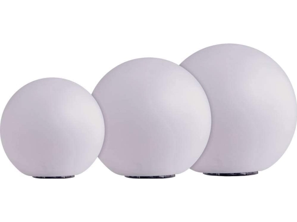Heitronic 35422 Boule Led-Lichtkugel Set Mit 3 Leds (Rgb) Integriert Weiß
