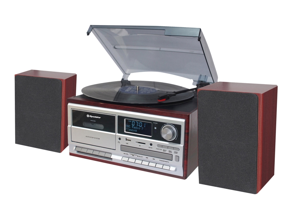 Roadstar HIF-8892D+BT - Audiosystem - 2 x 4 Watt - kirsebærtræ